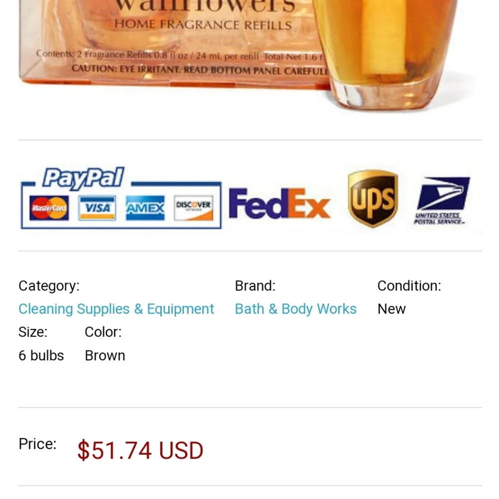 SWEET CINNAMON PUMPKIN Wallflowers Refills 2-Pack BNWT